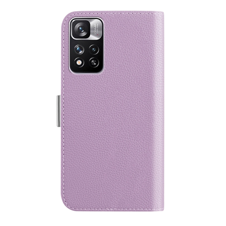 For Xiaomi Redmi Note 11 Pro 5G China Candy Color Litchi Texture Leather Phone Case