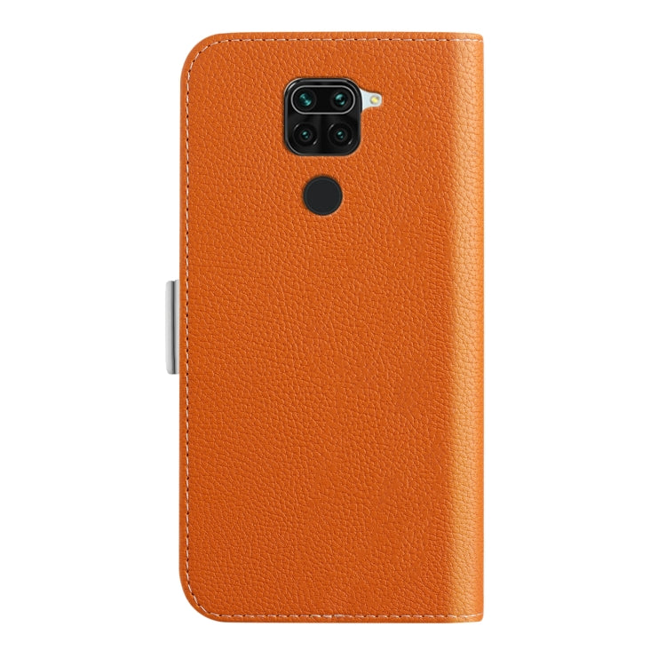 For Xiaomi Redmi Note 9 Candy Color Litchi Texture Leather Phone Case