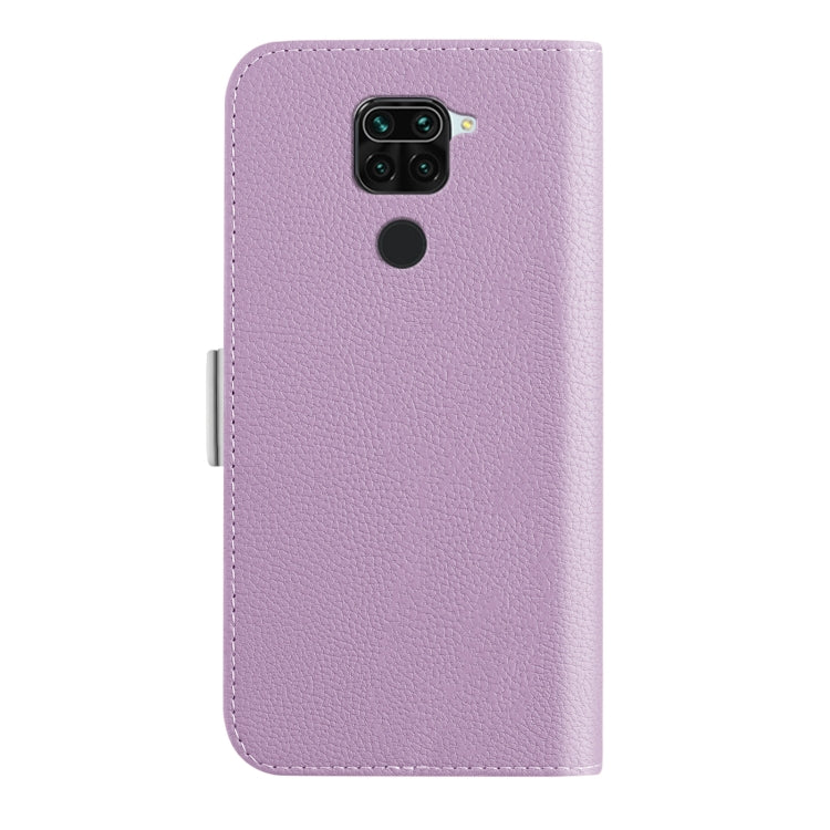 For Xiaomi Redmi Note 9 Candy Color Litchi Texture Leather Phone Case