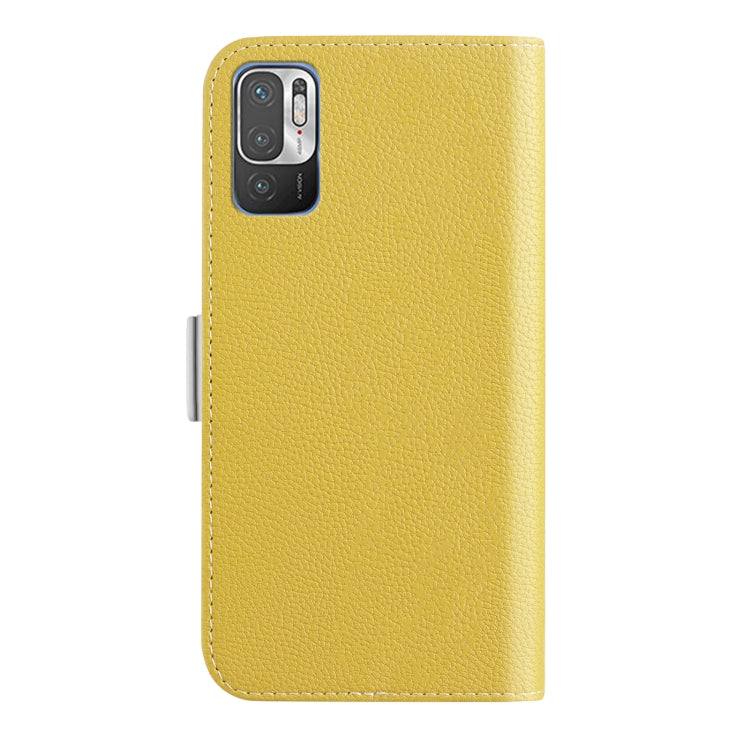 For Xiaomi Redmi Note 10 5G Candy Color Litchi Texture Leather Phone Case