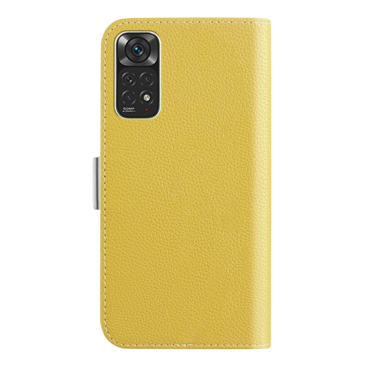 For Xiaomi Redmi Note 11 4G Foreign Candy Color Litchi Texture Leather Phone Case