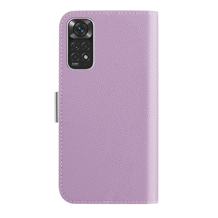 For Xiaomi Redmi Note 11 4G Foreign Candy Color Litchi Texture Leather Phone Case