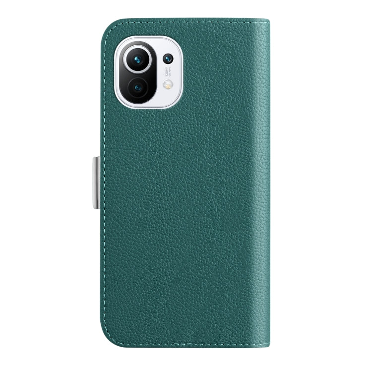 For Xiaomi Mi 11 Lite Candy Color Litchi Texture Leather Phone Case