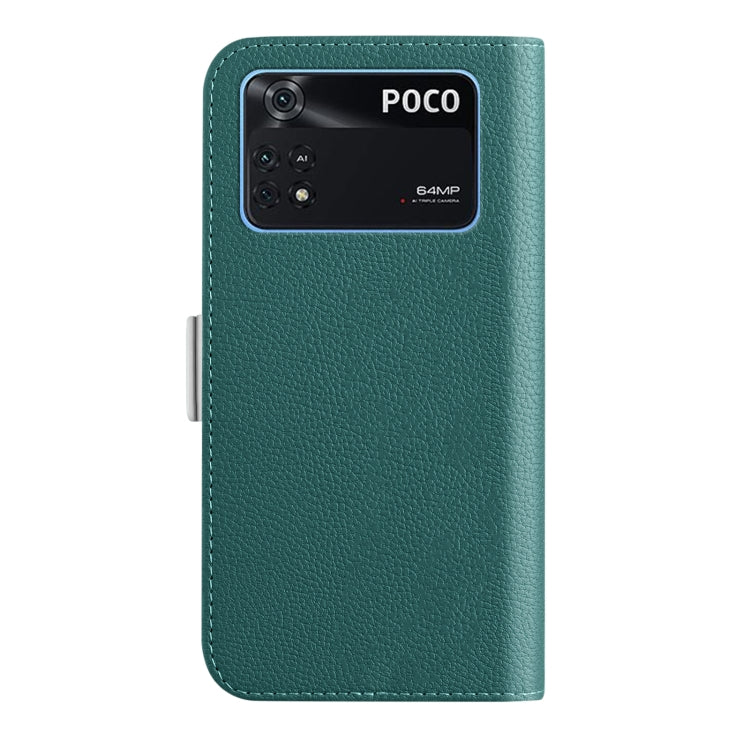 For Xiaomi Poco M4 Pro 4G Candy Color Litchi Texture Leather Phone Case