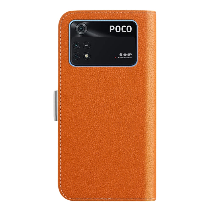 For Xiaomi Poco M4 Pro 4G Candy Color Litchi Texture Leather Phone Case