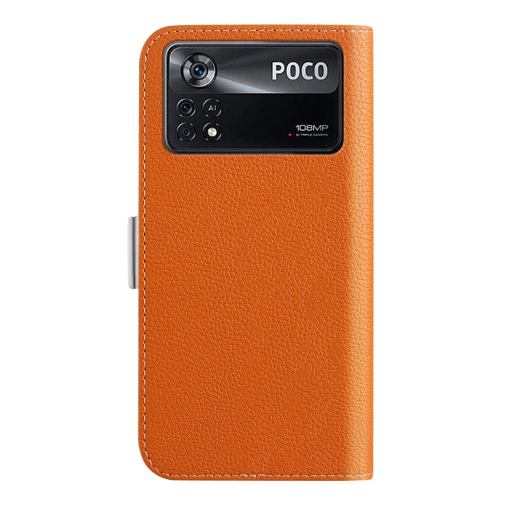 For Xiaomi Poco X4 Pro 5G Candy Color Litchi Texture Leather Phone Case