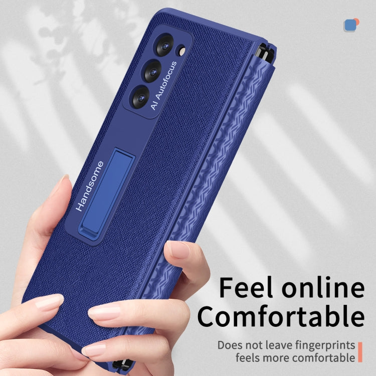 For Samsung Galaxy Z Fold2 5G Retractable Hinge TPU + PC Phone Case with Protective Film