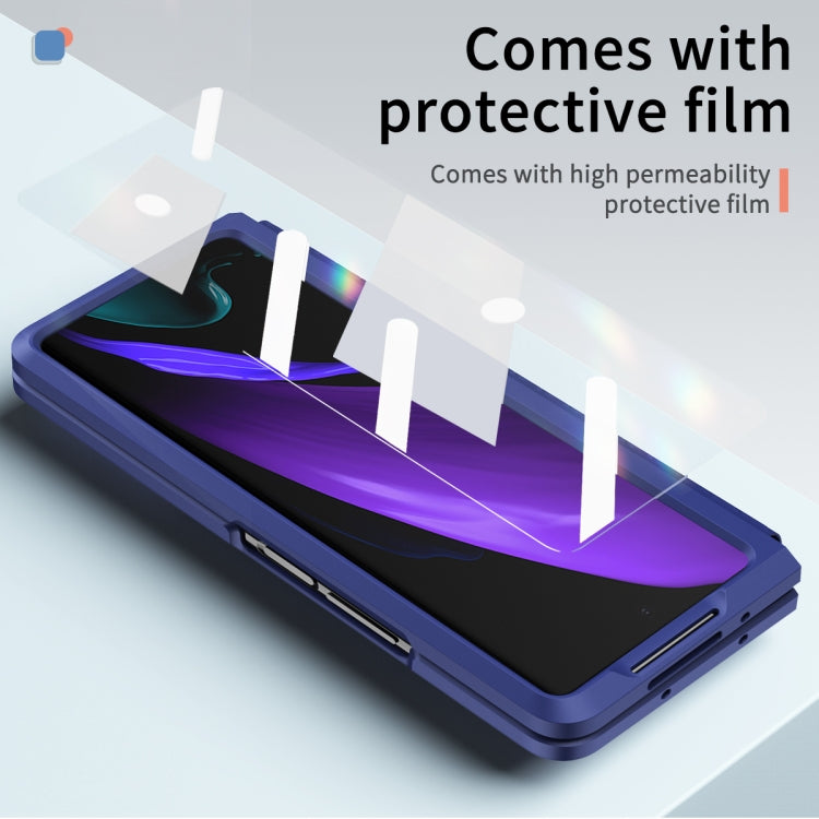 For Samsung Galaxy Z Fold2 5G Retractable Hinge TPU + PC Phone Case with Protective Film