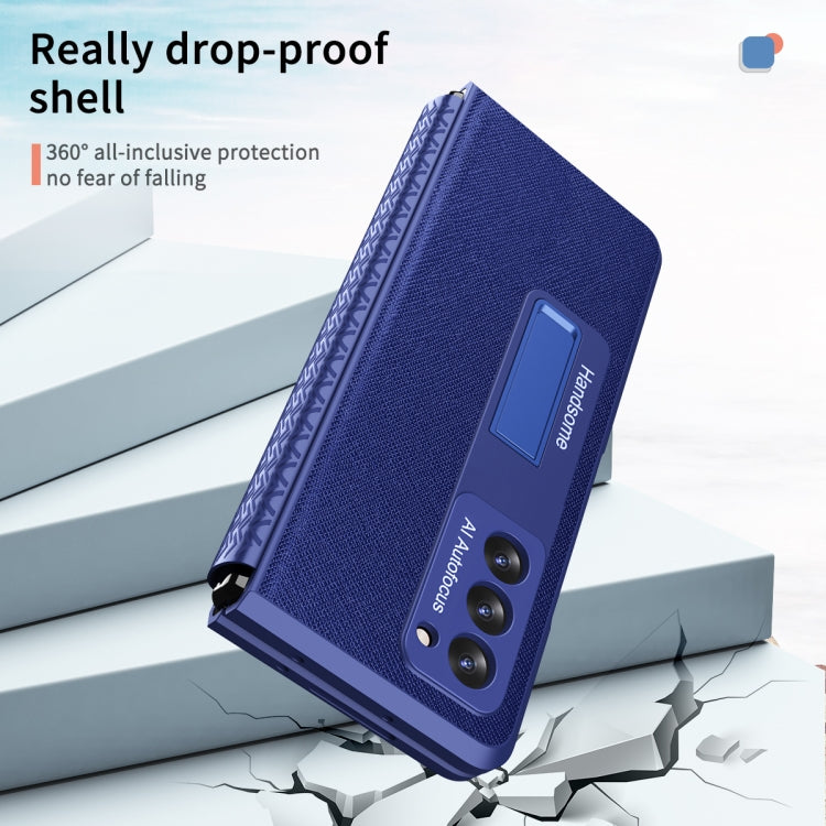 For Samsung Galaxy Z Fold2 5G Retractable Hinge TPU + PC Phone Case with Protective Film
