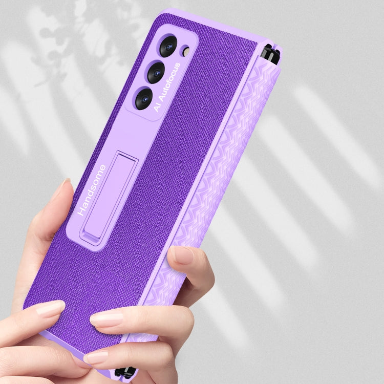 For Samsung Galaxy Z Fold2 5G Retractable Hinge TPU + PC Phone Case with Protective Film