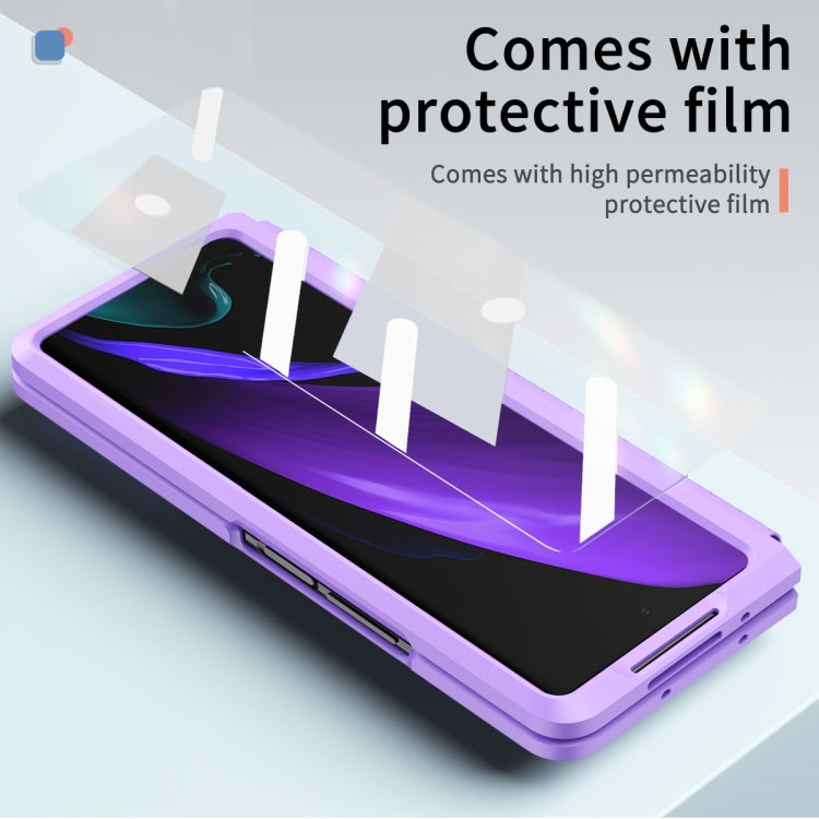 For Samsung Galaxy Z Fold2 5G Retractable Hinge TPU + PC Phone Case with Protective Film