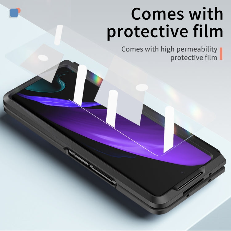 For Samsung Galaxy Z Fold2 5G Retractable Hinge TPU + PC Phone Case with Protective Film