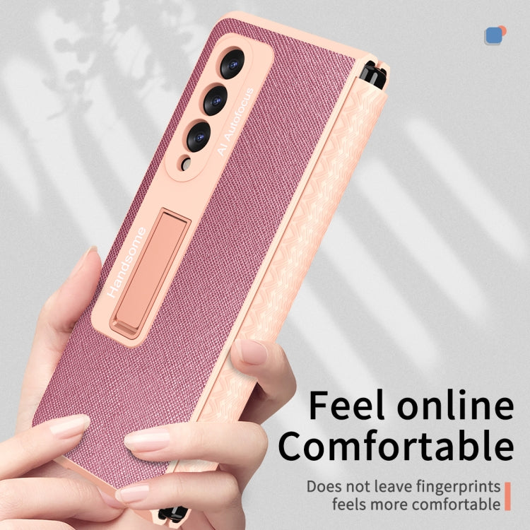 For Samsung Galaxy Z Fold3 5G Retractable Hinge TPU + PC Phone Case with Protective Film
