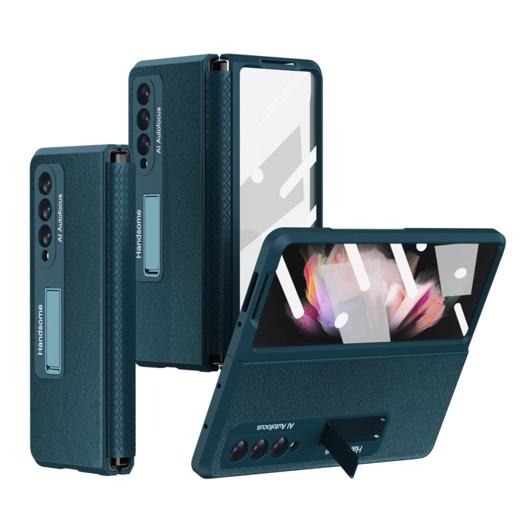 For Samsung Galaxy Z Fold3 5G Retractable Hinge TPU + PC Phone Case with Protective Film