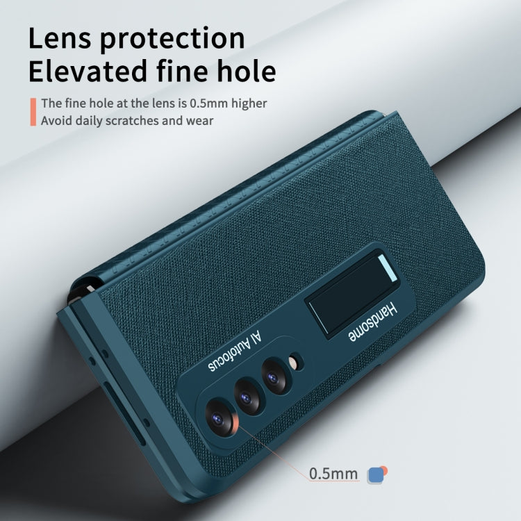 For Samsung Galaxy Z Fold3 5G Retractable Hinge TPU + PC Phone Case with Protective Film
