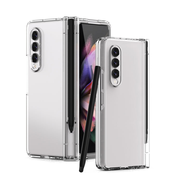 For Samsung Galaxy Z Fold3 5G Macaron Hinge Phone Case with Stylus Pen Fold Edition & Protective Film