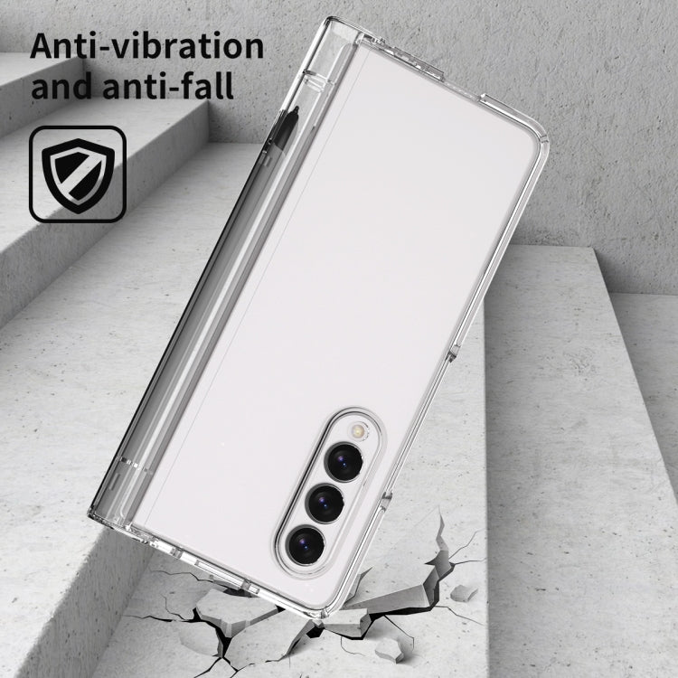For Samsung Galaxy Z Fold3 5G Macaron Hinge Phone Case with Stylus Pen Fold Edition & Protective Film