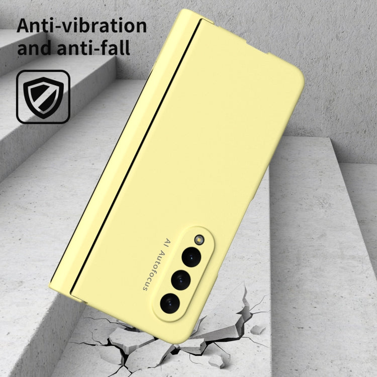 For Samsung Galaxy Z Fold3 5G Macaron Hinge Phone Case with Stylus Pen Fold Edition & Protective Film