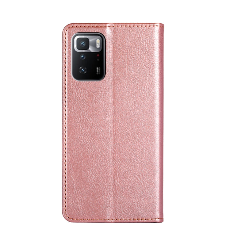 For Xiaomi Redmi Note 10 Pro China Gloss Oil Solid Color Magnetic Leather Phone Case