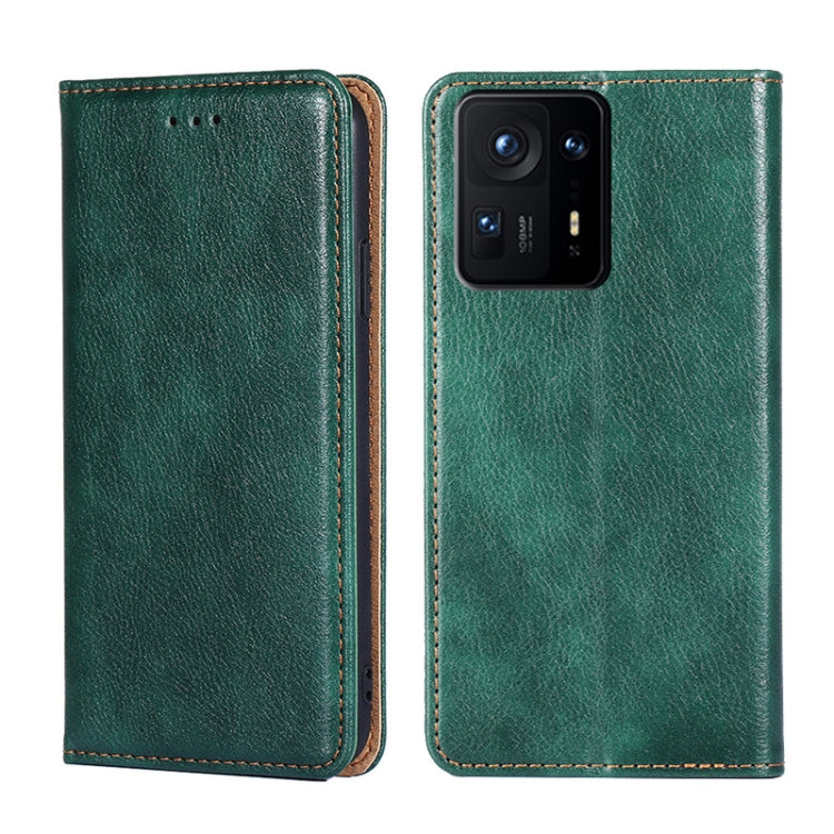 For Xiaomi Mix 4 Gloss Oil Solid Color Magnetic Leather Phone Case