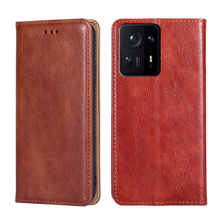 For Xiaomi Mix 4 Gloss Oil Solid Color Magnetic Leather Phone Case