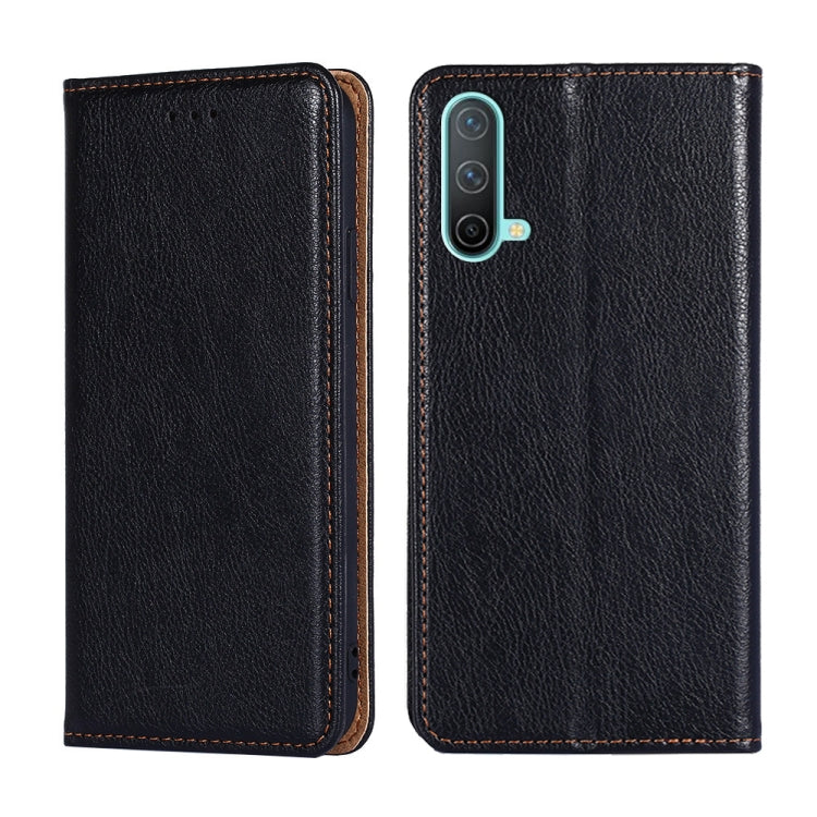 For OnePlus Nord CE 5G Gloss Oil Solid Color Magnetic Leather Phone Case