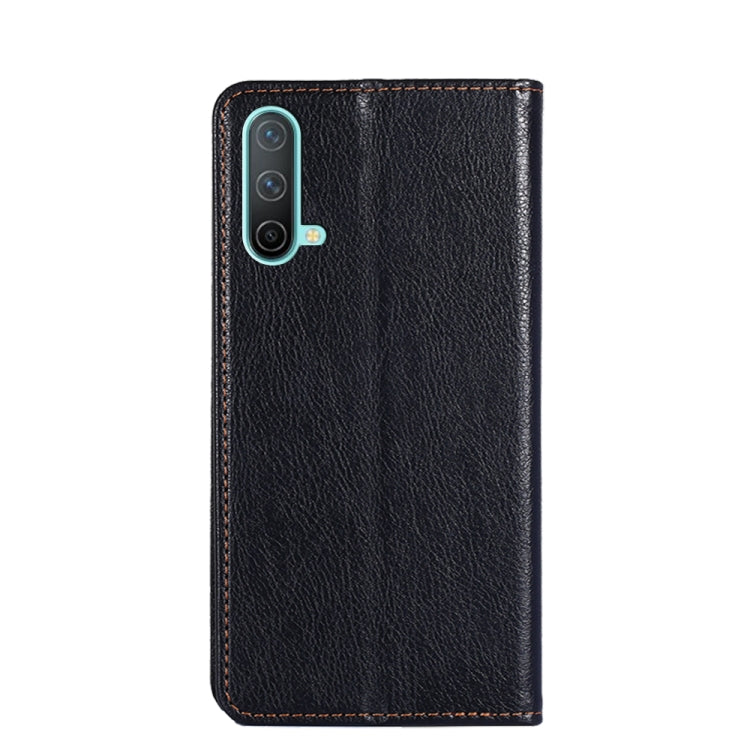 For OnePlus Nord CE 5G Gloss Oil Solid Color Magnetic Leather Phone Case