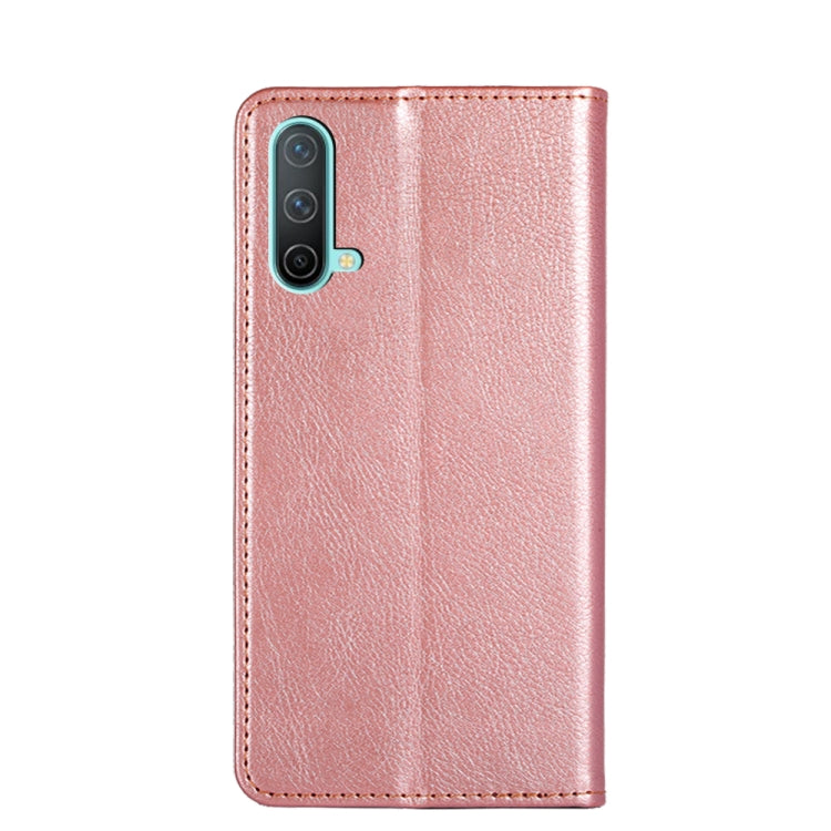 For OnePlus Nord CE 5G Gloss Oil Solid Color Magnetic Leather Phone Case