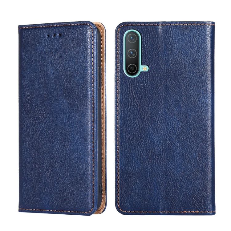 For OnePlus Nord CE 5G Gloss Oil Solid Color Magnetic Leather Phone Case
