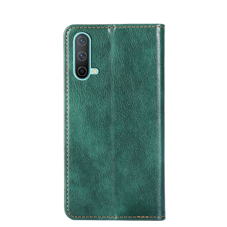 For OnePlus Nord CE 5G Gloss Oil Solid Color Magnetic Leather Phone Case