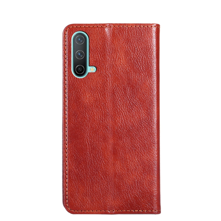 For OnePlus Nord CE 5G Gloss Oil Solid Color Magnetic Leather Phone Case