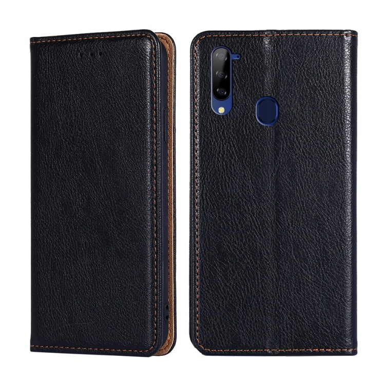 For ZTE Libero 5G Gloss Oil Solid Color Magnetic Leather Phone Case