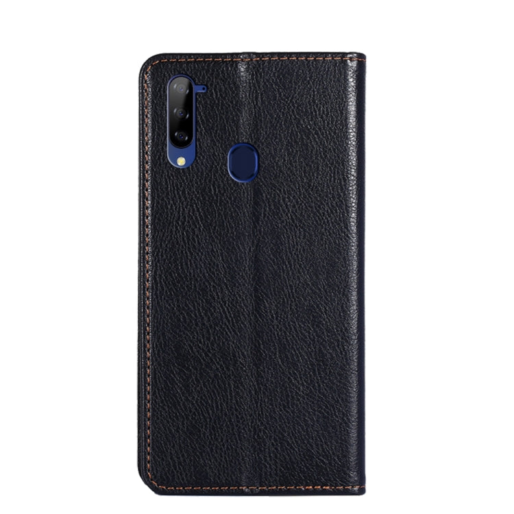 For ZTE Libero 5G Gloss Oil Solid Color Magnetic Leather Phone Case