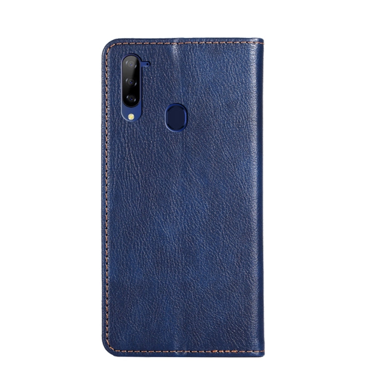For ZTE Libero 5G Gloss Oil Solid Color Magnetic Leather Phone Case