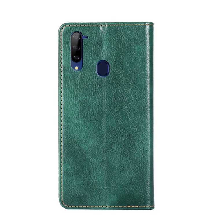 For ZTE Libero 5G Gloss Oil Solid Color Magnetic Leather Phone Case