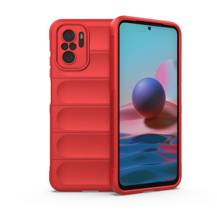 For Xiaomi Redmi Note 10 4G Magic Shield TPU + Flannel Phone Case