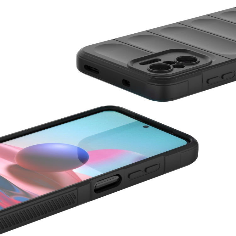 For Xiaomi Redmi Note 10 4G Magic Shield TPU + Flannel Phone Case