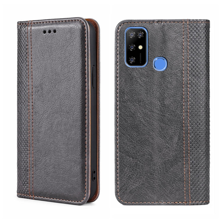 For DOOGEE X96 Pro Grid Texture Magnetic Flip Leather Phone Case