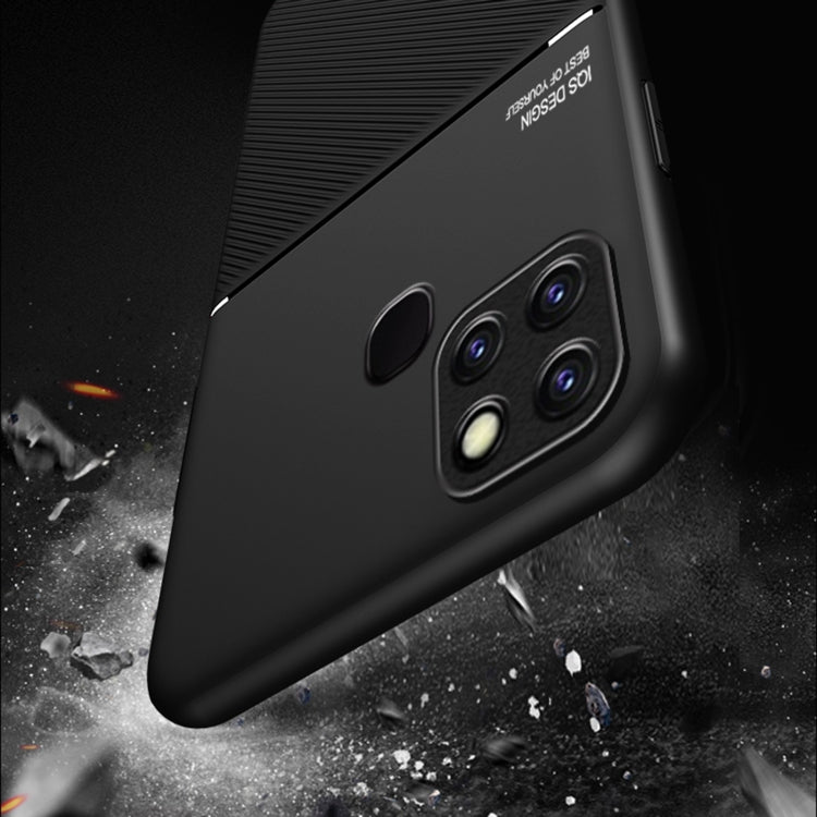 For Infinix Smart 6 Classic Tilt Strip Grain Magnetic Shockproof PC + TPU Phone Case
