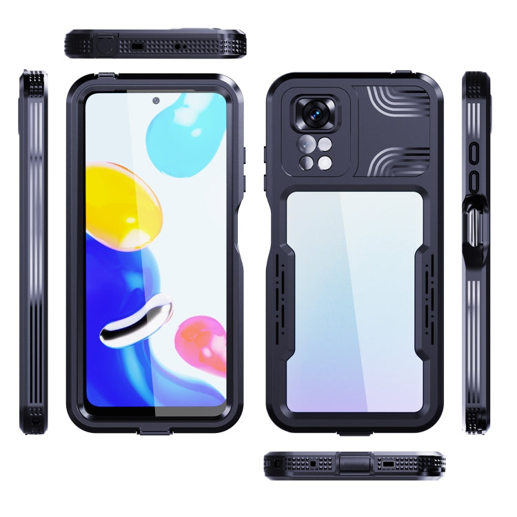 For Xiaomi Redmi Note 11 4G Global/Redmi Note 11s Global RedPepper TPU + PC + PET Waterproof Shockproof Phone Case(Black)