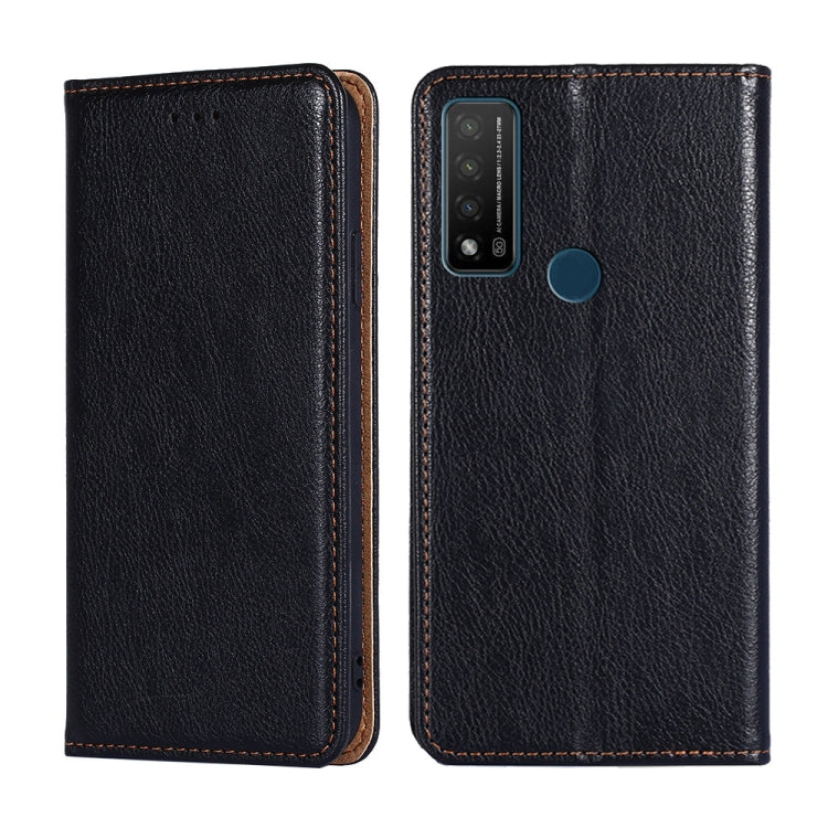 For TCL 20 R 5G / Bremen / 20 AX 5G Gloss Oil Solid Color Magnetic Leather Phone Case