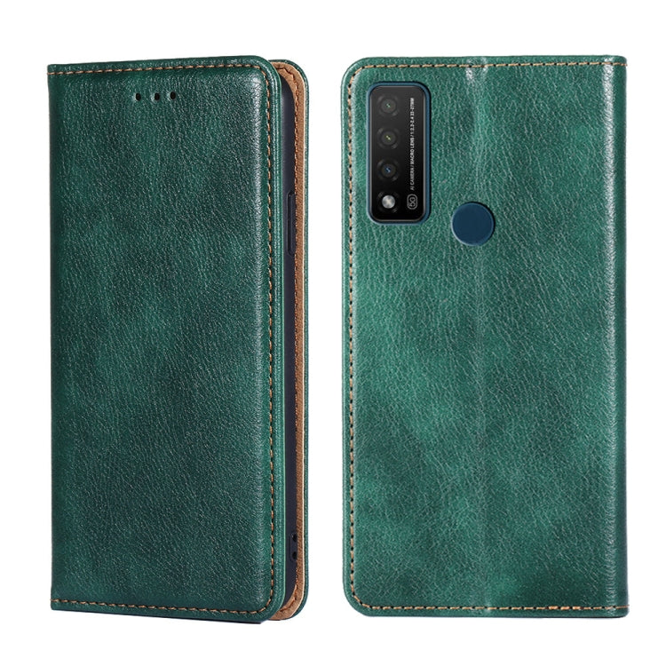For TCL 20 R 5G / Bremen / 20 AX 5G Gloss Oil Solid Color Magnetic Leather Phone Case