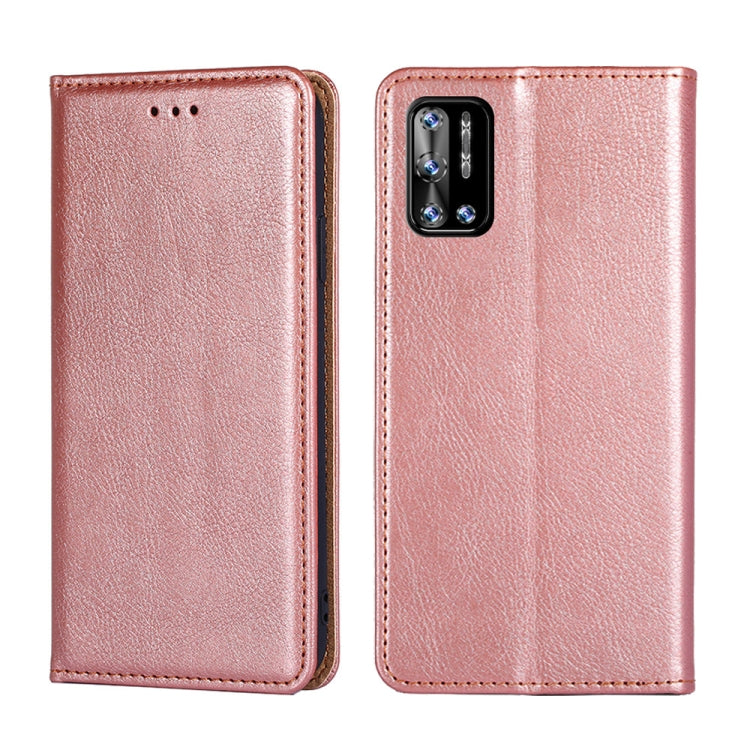For DOOGEE N40 Pro Gloss Oil Solid Color Magnetic Leather Phone Case