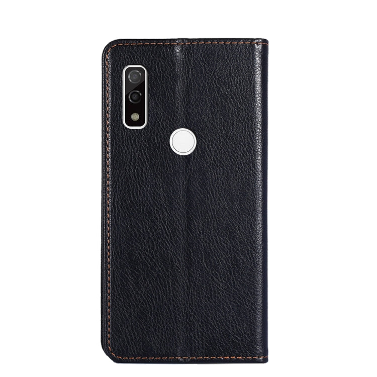 For Fujitsu Arrows WE F-51B Gloss Oil Solid Color Magnetic Leather Phone Case