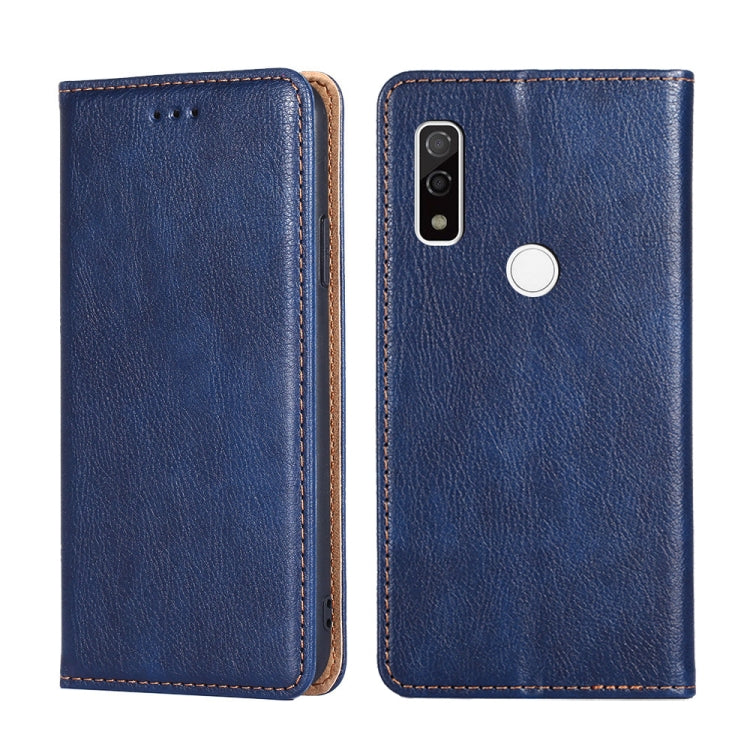 For Fujitsu Arrows WE F-51B Gloss Oil Solid Color Magnetic Leather Phone Case