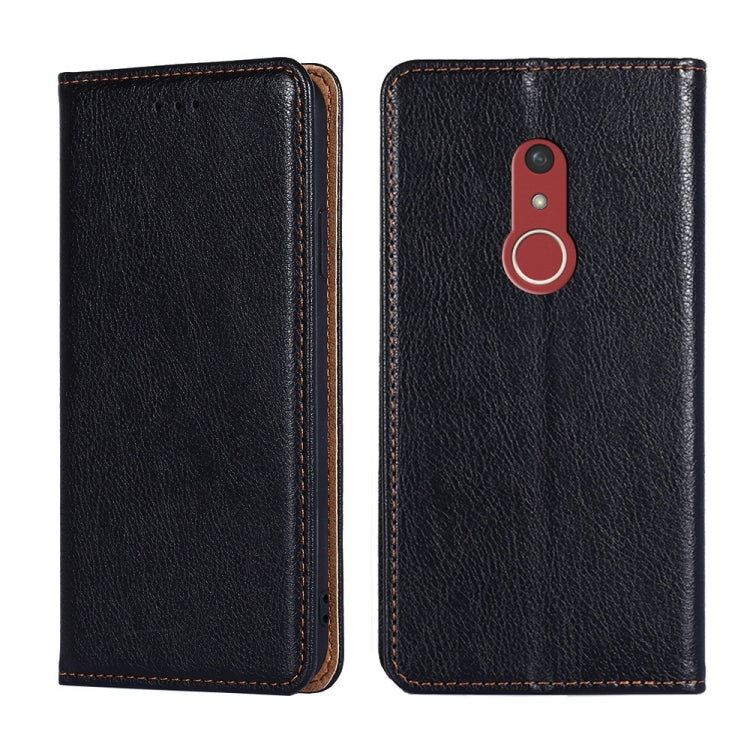 For Fujitsu Arrow Be4 Plus F-41B Gloss Oil Solid Color Magnetic Leather Phone Case