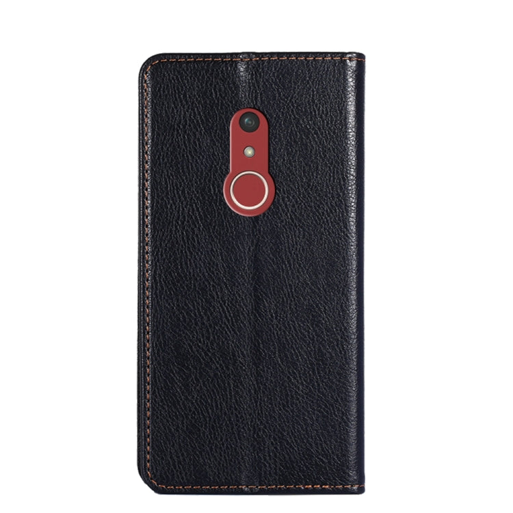 For Fujitsu Arrow Be4 Plus F-41B Gloss Oil Solid Color Magnetic Leather Phone Case
