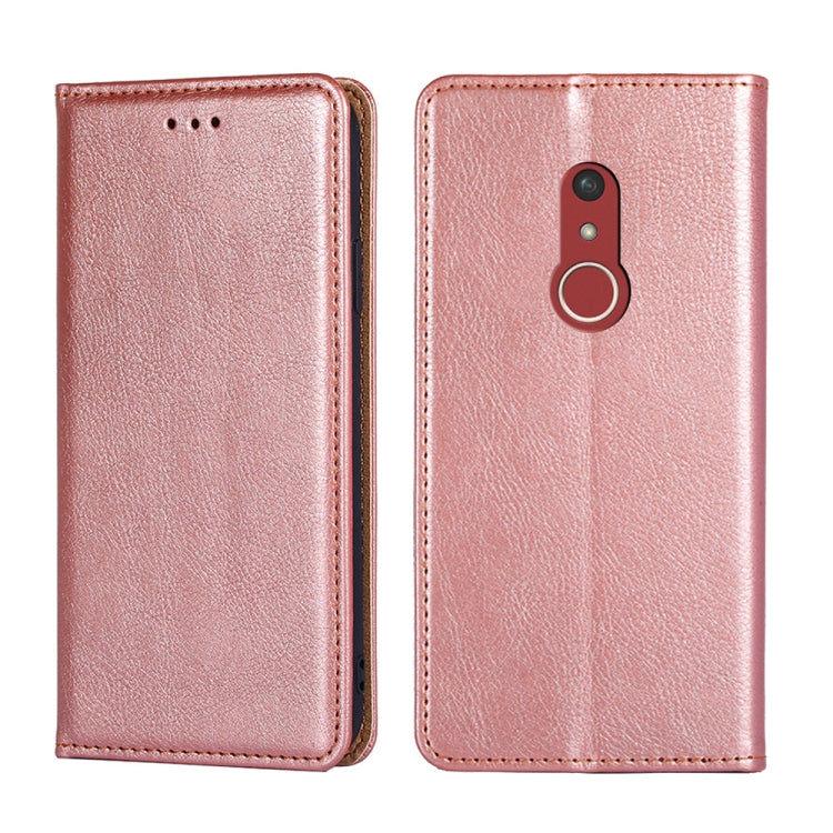 For Fujitsu Arrow Be4 Plus F-41B Gloss Oil Solid Color Magnetic Leather Phone Case