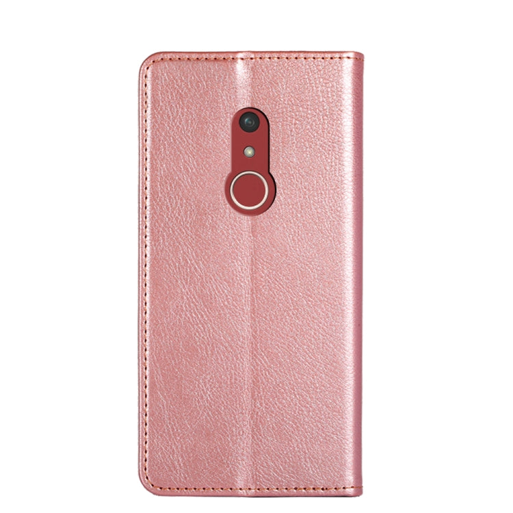 For Fujitsu Arrow Be4 Plus F-41B Gloss Oil Solid Color Magnetic Leather Phone Case