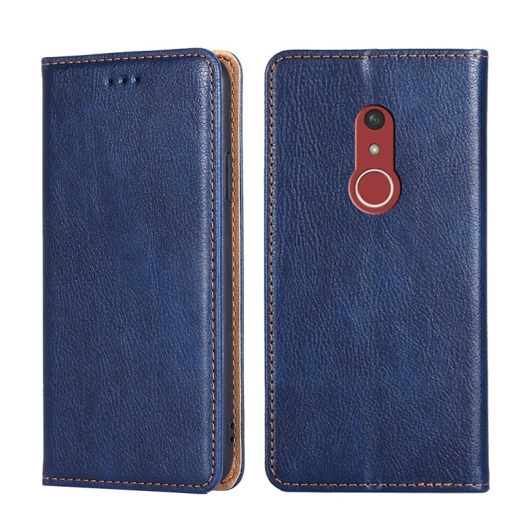 For Fujitsu Arrow Be4 Plus F-41B Gloss Oil Solid Color Magnetic Leather Phone Case